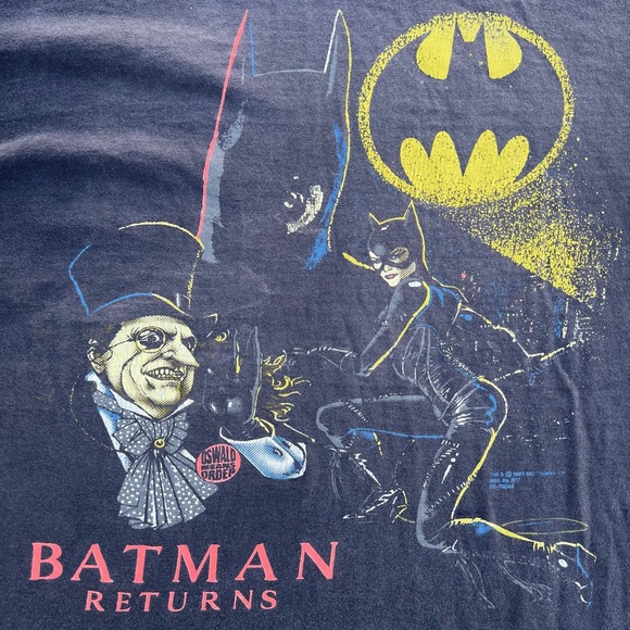 Original Vintage 1991 Batman Returns T-shirt - Picture 3 of 10